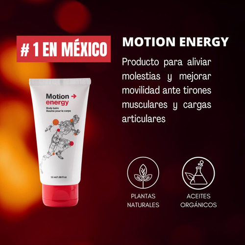 Motion Energy | Balsamo Corporal | 50 Ml Pack (2) Dos Neutra