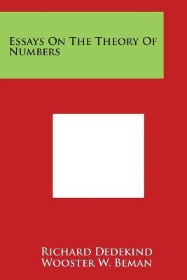 Libro Essays On The Theory Of Numbers - Richard Dedekind