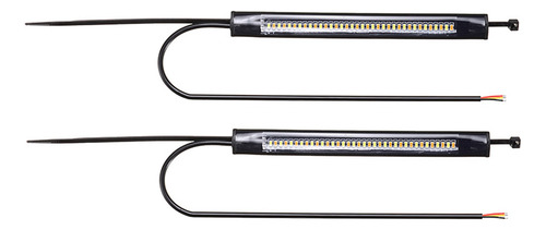 For Tira De Luz Led De Color Ámbar Y Blanco, 2 Unids