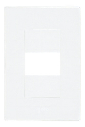 Placa De 1 Módulo Con Marco De Color, Zurich Igoto Color Blanco