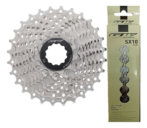 Pacha + Cadenilla Bicicleta Gw 11-28 10v Cassette Ruta