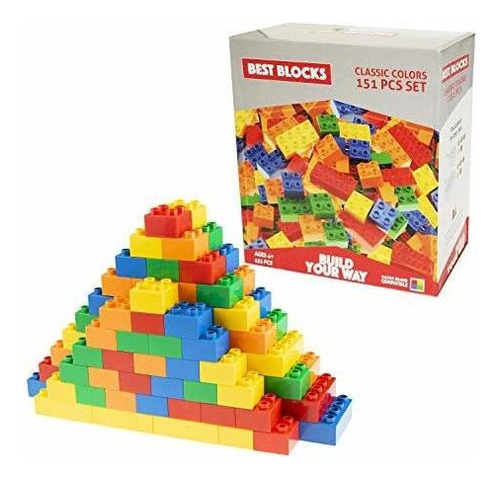 Best Blocks Juego De Bloques Grandes - Colores Clasicos