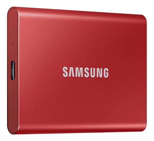 Samsung T7 Ssd Externo Portátil 1tb Usb 3.2 Negro Rojo T5