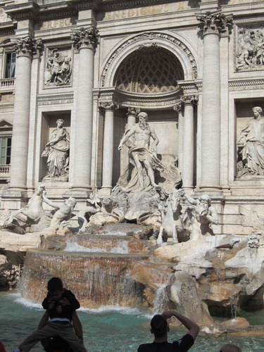 Cuadro 60x90cm Fuente De Trevi Roma Italia Mundo Europa M3