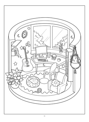 Pocket Room | Libro Anillado Colorear Pintar | Coco Wyo