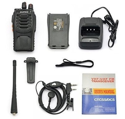 Radio Baofeng 888s Con Manos Libres Uhf 400-470 Mhz*