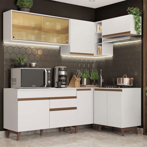 Madesa Gabinete Integral Esquinero 332cm Reims Blanco 02