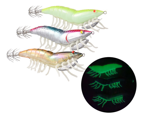 Señuelo Híbrido For Camarones Egi, 115 Mm/20 G, For Pescar