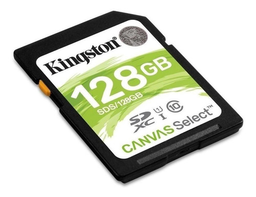Tarjeta de memoria Kingston SDS Canvas Select con adaptador SD 128GB