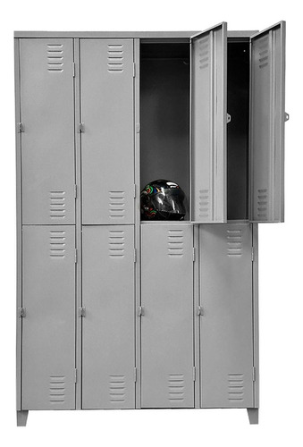 Roupeiro De Aço Locker 8 Portas Grande Vestuario Multiuso
