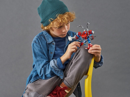 Bloques Para Armar Armadura Robótica De Spider Man Marvel