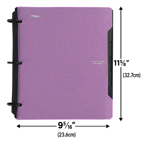 Five Star ® Flex Carpeta Cuaderno Con 60 Hojas Y 5 Separador