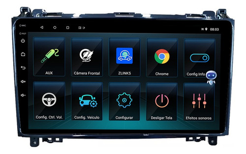 Multimidia Mercedes Sprinter 9p Android Carplay 2/32gb Voz