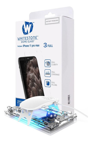 Apple iPhone 11 Pro Max Whitestone Dome Vidrio Templado Uv