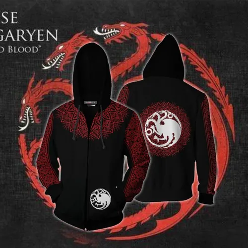 Sudadera Con Cremallera La Casa Juego Tronos