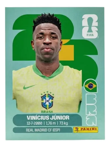 Lamina Bra 14 - Vinicius Junior Mundial Fifa World Cup 2026