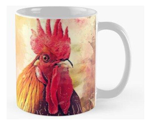 Taza Gallo De Arte #rooster #animales Calidad Premium