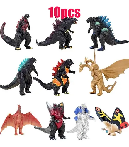 Juego De 10 Figuras De Acci n De Godzilla Toys Cuotas sin inter s