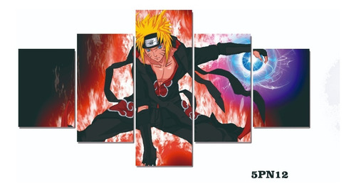 Cuadros Decorativos 5 Piezas Naruto 134x72cms