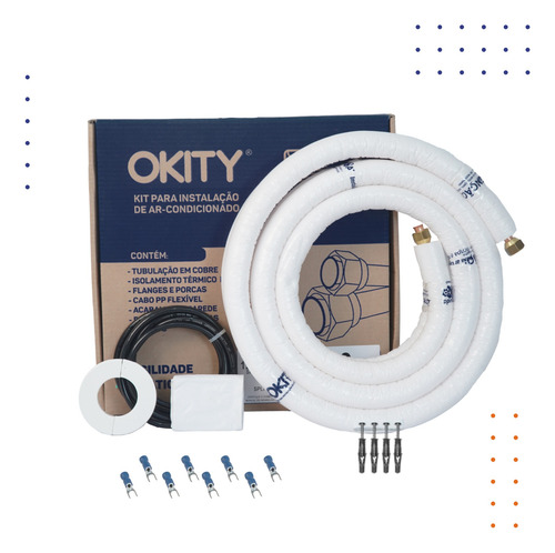 Kit Instalação Ar Split 22/24000 Inverter 8 Mt S/ Suporte