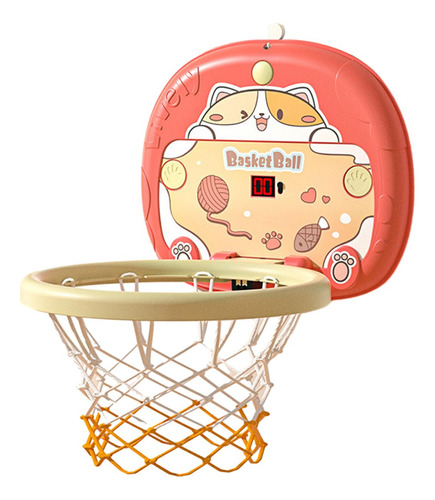 Mini Juego De Aro De Baloncesto, Con Pelotas, Gato