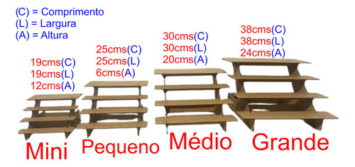 Expositor Mdf 4 Andares Para Trufas De Chocolate