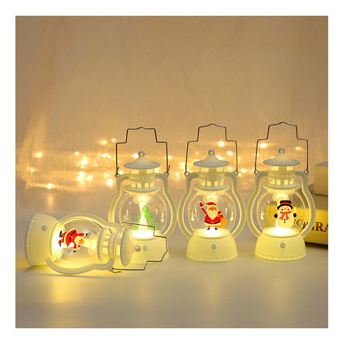 Q Adornos Decorativos De Luz Nocturna Portátil Navideña 4