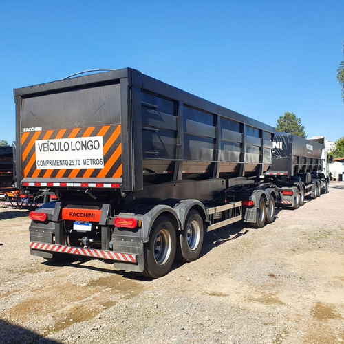 Imagem 14 de 15 de Carreta Rodocaçamba Basculante 35+35m³ Facchini 2022 Rodo