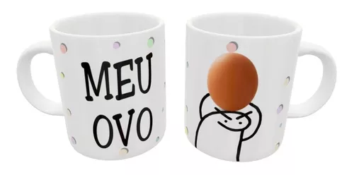 Caneca Meme Flork Meu Ovo Boneco de Palito Meuzovo