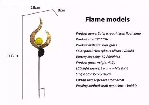 Pack 2 Regadera Solar Led Hada Decorativa Impermeable