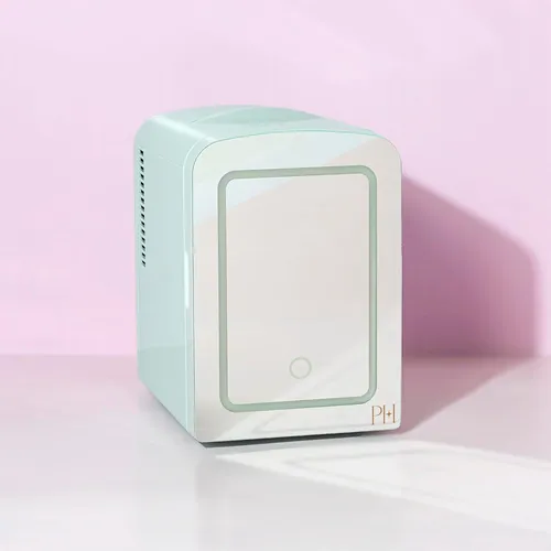 Mini Nevera Con Puerta Y Espejo Con Luz Led Regulable