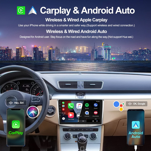 Android 11.0 - Radio Estéreo De Coche Con Carplay Inalámb.