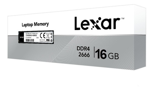 Imagem 4 de 6 de Memória Lexar Ddr4 16gb Sodimm 2666mhz - Ld4as032g-r2666g