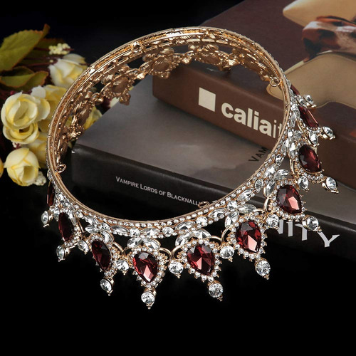 Tiara De Corona De Boda, Tiara De Diamantes De Imitación
