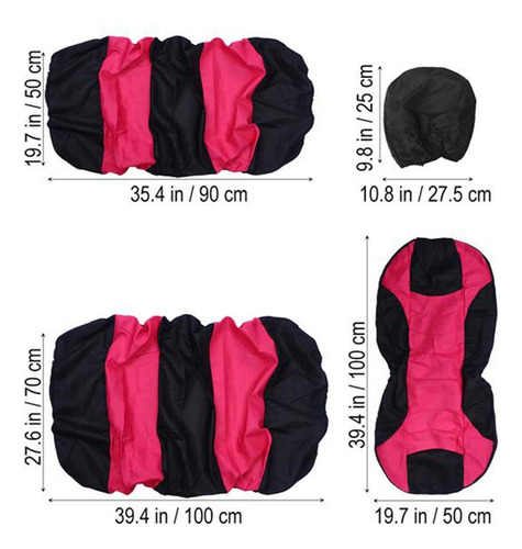 . 8 Fundas For Asientos De Coche, Lavables, Resistentes Al