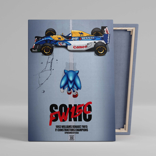 Cuadro Sonic Williams Akira F1 Formula 1 Canvas 60x40 Cm