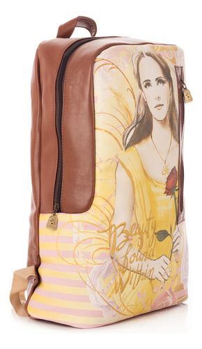 Mochila Pincesa Ginga Beauty Is Found Within Color Marrón Oscuro Diseño De La Tela Personaje