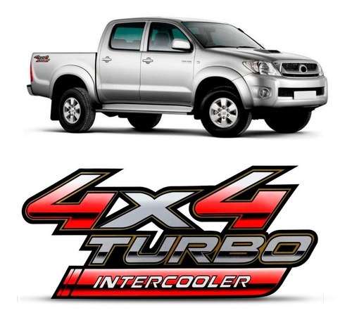 Adesivo Hilux 4x4 2009 10 11 12 13 14 2015 Turbo Intercooler