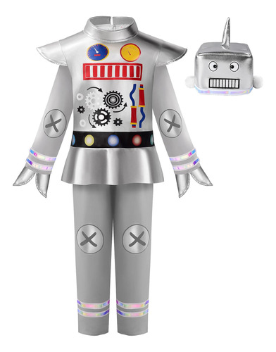 Disfraz De Robot Relibeauty Para Niños Pequeños