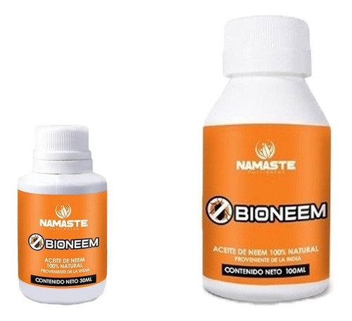 Imagen 1 de 3 de Namaste Controlador De Plagas Bio Neem Aceite De India 30ml