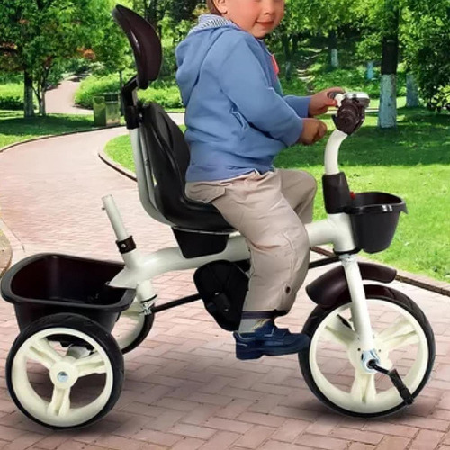 Triciclo Para Bebé Con Asiento Giratorio Carriola Ajustable