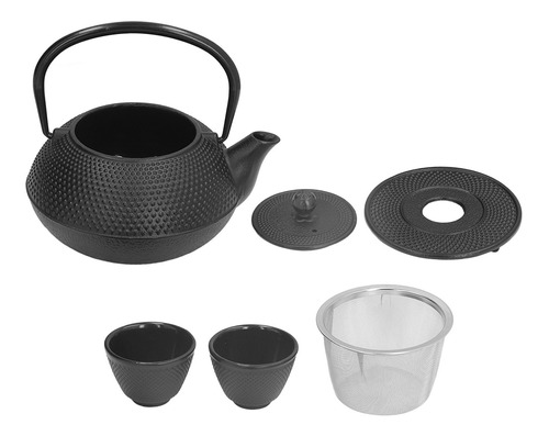 Juego De Teteras De Hierro Fundido Stovetop, 2 Tazas, 800 Ml