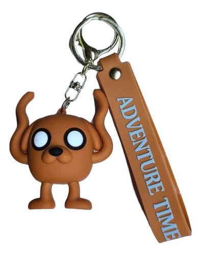 Llavero De Goma 3d Pvc + Correa Personaje Jake El Perro