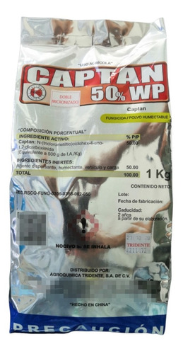 Captan 50 Wp Preventivo Curativo Enfermedades Hongos  1 Kilo