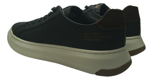 Imagen 3 de 3 de Zapatilla Hombre Stork Man Cosme Cordón Picada Cuero