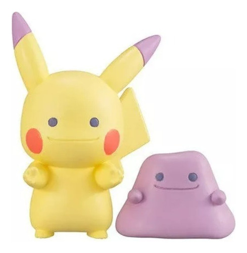 Mini Figura Gashapon Pokemon - Dito Y Dito Pikachu