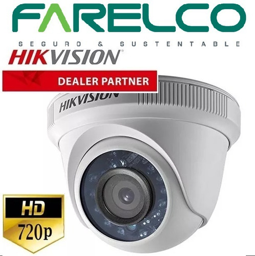Camara Hikvision Domo Hd 720p Infrarroja Interior 20mts Cctv