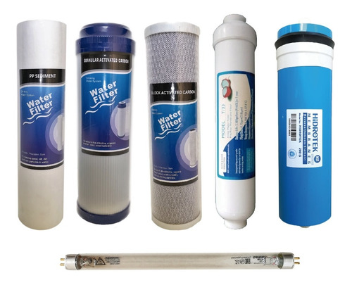 Kit Repuesto Filtro De Agua Osmosis Inversa 200 Galones Uv