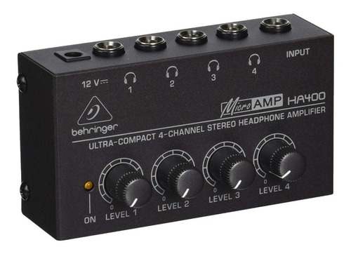 Behringer Ha400 Amplificador De Audífonos 4 Salidas