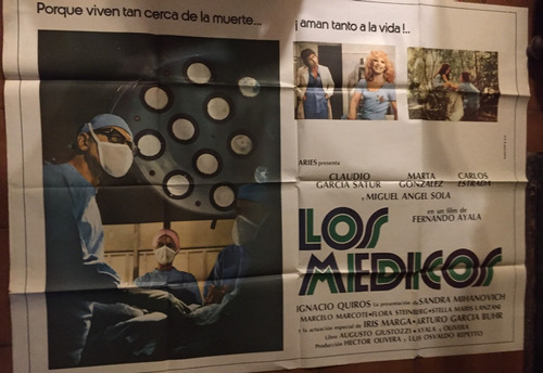 Poster Los Medicos Claudia Garcia Satur   Original Doble